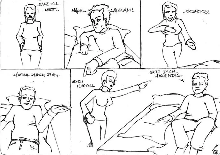 Storyboard Skizzen