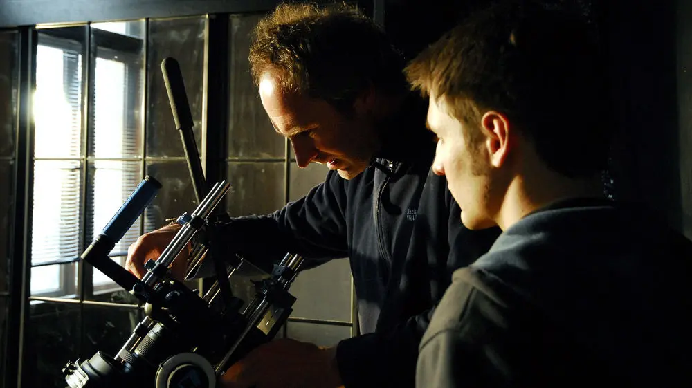 Bild vom Kameramann bei der Arbeit